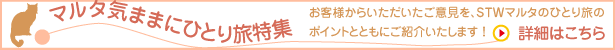 STWマルタのひとり旅を選んだ理由は？
