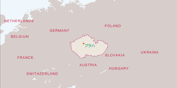 チェコ地図