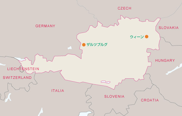 オーストリア地図