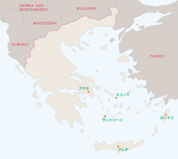 ギリシャ地図