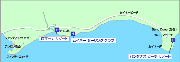 ファンティエット地図