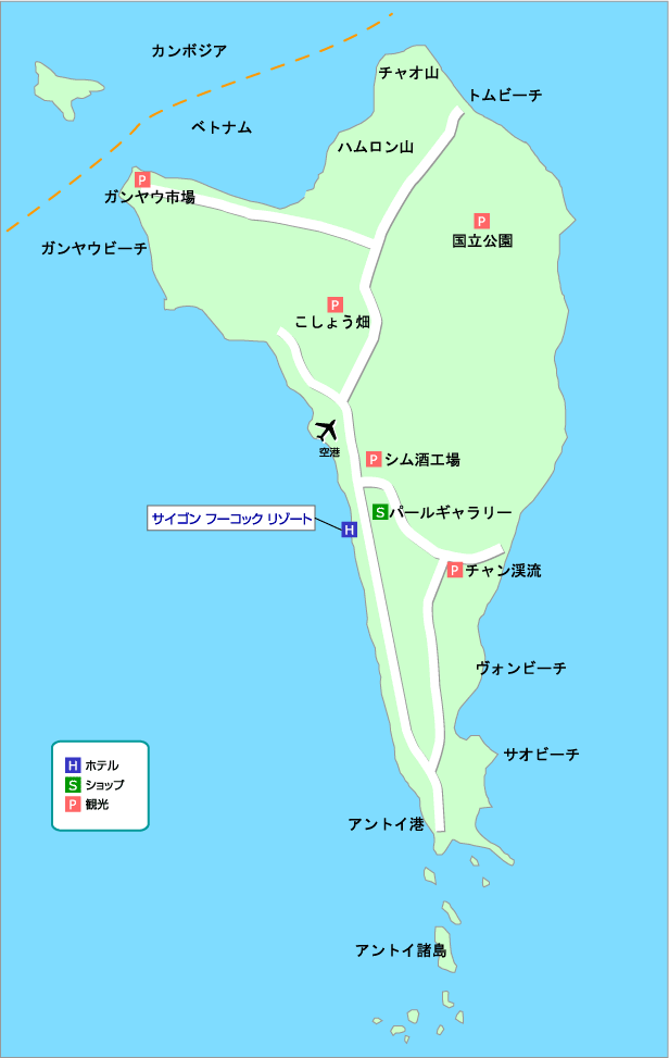フーコック地図