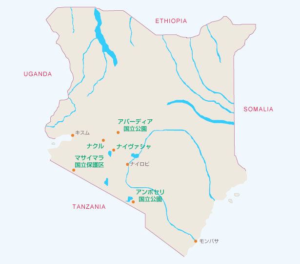 ケニア地図