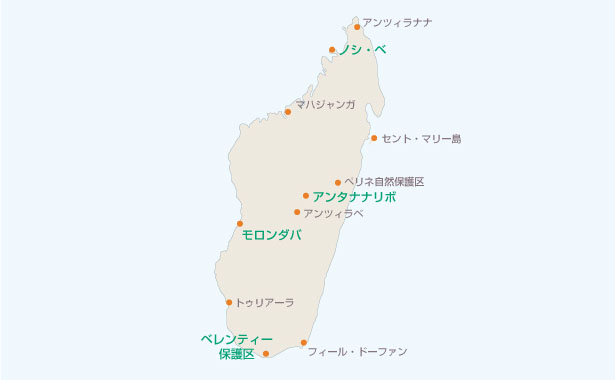 マダガスカル地図