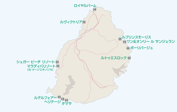 モーリシャス地図
