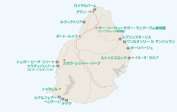 モーリシャス地図