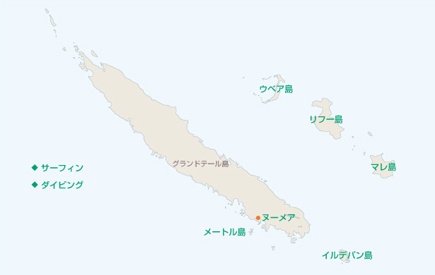 ニューカレドニア地図