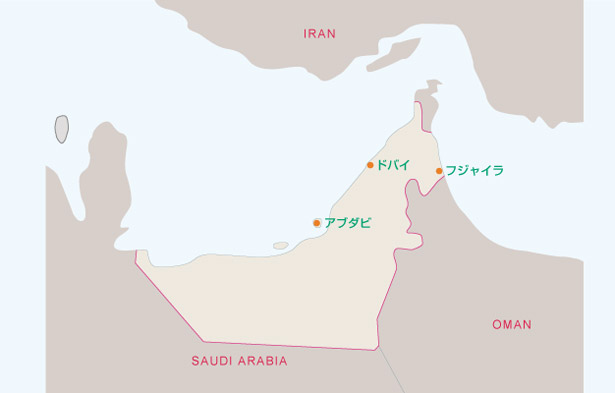 UAE地図