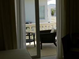 客室のベランダ