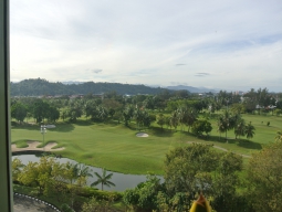 部屋から見えるゴルフコース