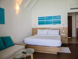 水上ヴィラ室内